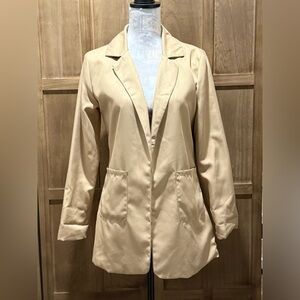Women's Lightweight Elegant Tan Blazer